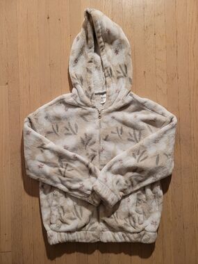 Carter's Hooded Fleece Jacket for Kids - Cream Floral